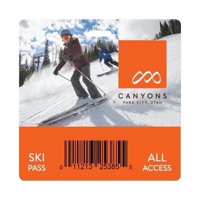 3 1/2" X 3 1/2" Plastic Identification Badge