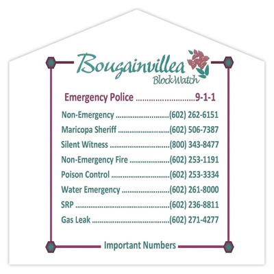 USA Made Premium UV Window Micro-Suction Cling Decal (3.5"x3.5") House