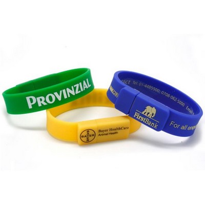 Wristband USB Flash Drives w/ Custom Logo USB Drive -64GB