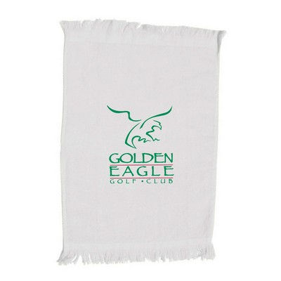 Velour Fingertip Towel with Fringe - 11"x18"