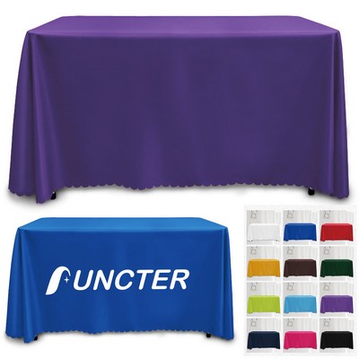 6' Table Cover Resistant Washable Polyester Table Cloth